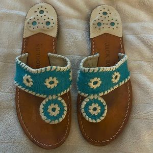 Jack Roger’s fabric sandals, size 6